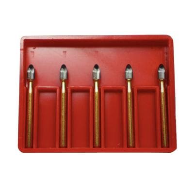 Alpen Carbide Trimming & Finishing Bur, Egg Shape, 30-Blade, Friction Grip, #9406, 1.8 mm Diameter, 5/Pack thumbnail 11
