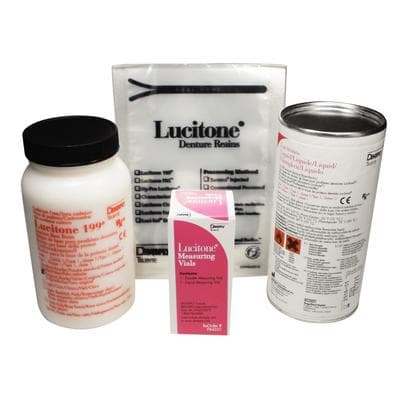 Lucitone 199 Denture Base Resin Kit (Powder and Liquid), Original Shade, 11-Unit Package, 231g Powder + 120ml Liquid, 688103 thumbnail 18