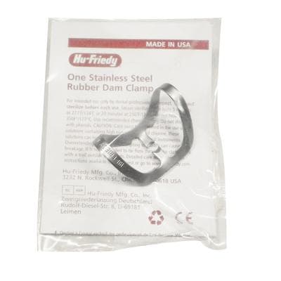 Hu-Friedy Satin Steel Rubber Dam Clamp, #212, Anterior, Wingless, 1/Pk, RDCM212 thumbnail 11