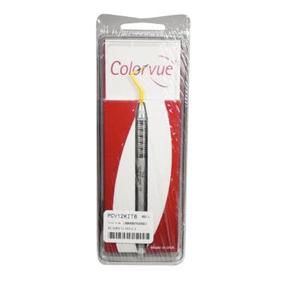 Hu-Friedy Colorvue Perio Probe Kit, #12 (3-6-9-12mm), 6 Tips + 1 #6 Satin Steel Handle, PCV12KIT6 thumbnail 17
