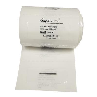 Alpen x1 Single-Use Diamond Bur FG #801-016, Ball Shape, Medium Grit, 1.6 mm Diameter, Sterile, 25/Pk, X801M016 thumbnail 8