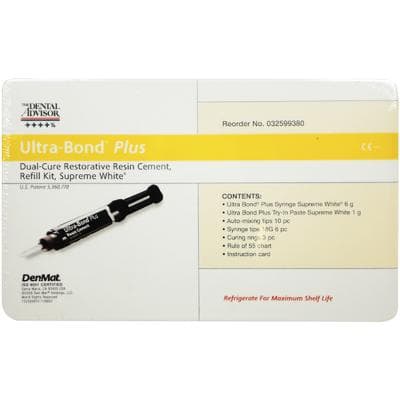 Ultra-Bond Plus Restorative Resin Cement Refill Kit, Supreme White, 6g Syringe with Try-In Paste, 032599380 thumbnail 13