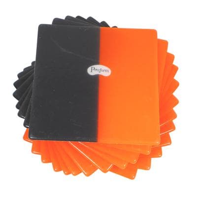 Pro-Form Mouthguard Laminates Dual-Color, 0.160" (4mm), 5" x 5", Black/Orange, 12/Pkg, 9598320 thumbnail 7