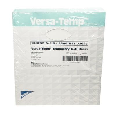 VersaTemp® Temporary Crown and Bridge Resin, Shade A3.5, 25ml Refill Kit (Cartridge + 10 Mixing Tips) thumbnail 11