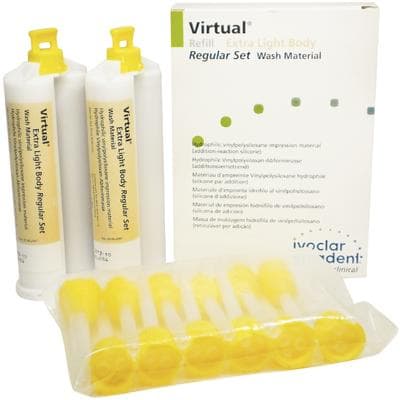 Ivoclar Vivadent Virtual Impression Material, Regular Set, Extra Light Body, 50 ml Cartridge Refill, 2/Pk, 768519 thumbnail 3