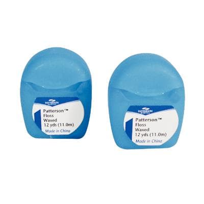 Patterson Dental Floss, Waxed, Unflavored, 12 yd Spool, 72/Pkg - Patterson Floss – 12 yd, 72/Pkg - Waxed, Unflavored - Image 1