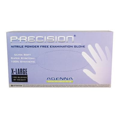 PRECISION® Nitrile Exam Gloves, Powder Free, Non-Sterile, Extra Large, Blue-Violet, 90/Box thumbnail 2