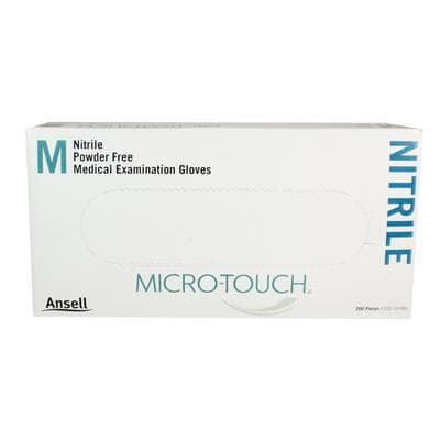 Micro-Touch Nitrile Exam Gloves, Powder-Free, Non-Sterile, Medium, Blue, Textured Fingertips, 200/Box, 6034302 thumbnail 19
