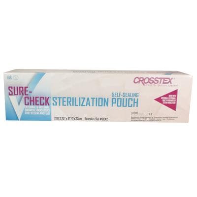 Crosstex Sure-Check Self-Seal Sterilization Pouches, 2.75" x 9", 200/Box, SCX2 thumbnail 21