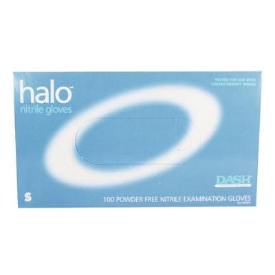 Halo Nitrile Exam Gloves, Powder-Free, Textured, Small, Blue, 100/Box, HAL100S thumbnail 18