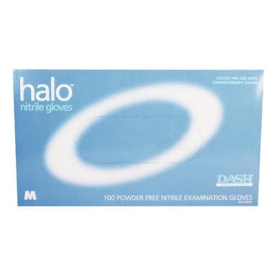 Halo Nitrile Exam Gloves, Powder-Free, Textured, Non-Sterile, Medium, Blue, 100/Box, HAL100M thumbnail 18