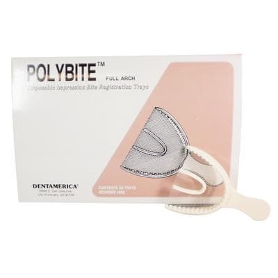 Dentamerica Polybite Disposable Full Arch Impression Tray, 3-in-1 (Impression, Counter Impression, Bite Registration), 30/Box, #888 thumbnail 21
