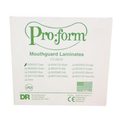 Pro-Form Mouthguard Laminates, 5" x 5", 0.160" (4mm), Clear, Solid-Color, 12/Pk, 9596920 thumbnail 19
