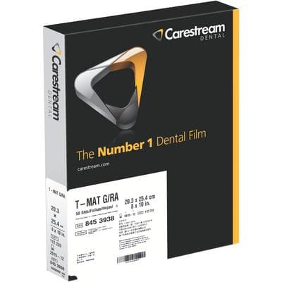 Carestream Health T-MAT G/RA Extraoral X-Ray Film, Cephalometric, 8" x 10", Green-Sensitive, 50 Sheets/Box, TMG-1, 8453938 thumbnail 10