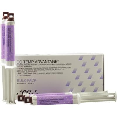 GC Temp Advantage Temporary Cement, Eugenol-Free Zinc Oxide, Bulk Pack of 4 Syringes (7.5 g each), 136507 thumbnail 17
