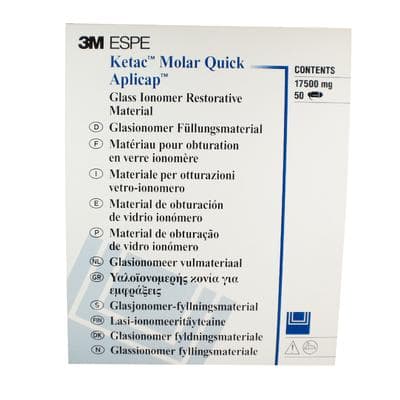 3M Ketac Molar Quick Aplicap Glass Ionomer Restorative, Assorted Shades Refill, 50 Capsules, 56369 thumbnail 14