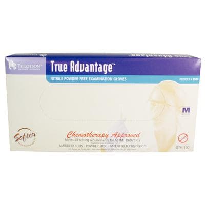 True Advantage™ Nitrile Exam Gloves, Powder Free, Non-Sterile, Medium, Lavender, Textured, 100/Box, 6503 thumbnail 2