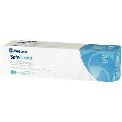 SafeBasics® Nonwoven Sponges, 2" x 2", 4-Ply, Non-Sterile, 5000/Case thumbnail 3
