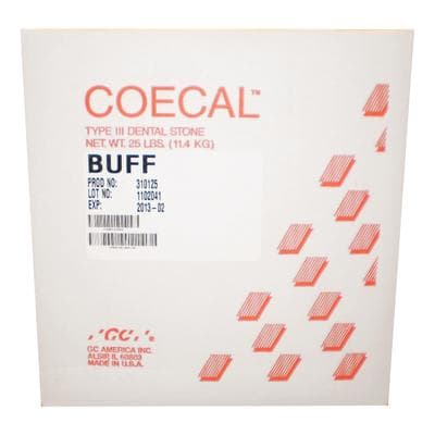 COECAL Type III Laboratory Stone, Buff, 25 lb Box, 310125 thumbnail 13