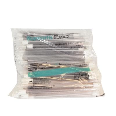 Flexo Disposable Saliva Ejectors, Plastic, Fixed Tips, Clear with White Tip, 100/Pk, 1662215 thumbnail 14
