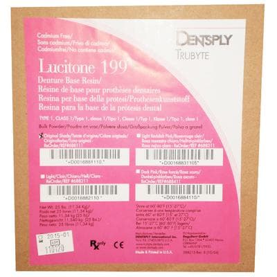 Lucitone 199® Dark Pink Denture Base Resin Powder, 25 lb, 540-Unit Package with Heat-Seal Bags thumbnail 3