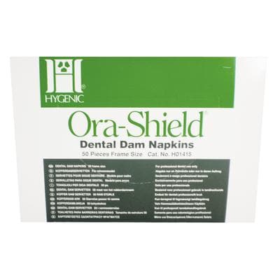 Hygenic Ora-Shield Dental Dam Napkins, Frame Size (Fits 5" & 6" Frames), 50/Box, H01415 thumbnail 12