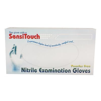 SensiTouch™ Powder Free Nitrile Exam Gloves, Latex Free, Extra Small, Blue, 100/Box - SensiTouch™ Powder Free Nitrile Exam Glove – Latex Free, 100/Box - Extra Small - Image 1