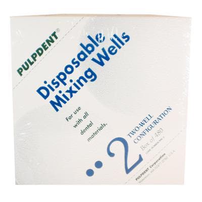 Pulpdent Disposable Mixing Wells, 2-Well, White, 480/Box, MW-2 thumbnail 18
