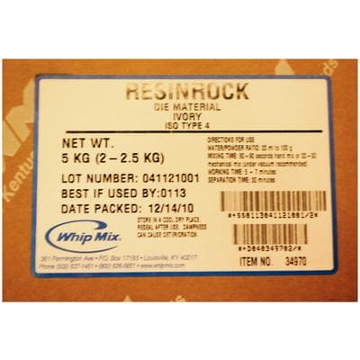 Whip Mix ResinRock Die Stone, Ivory, 11 lb (5 kg) Canister, #34970 thumbnail 6