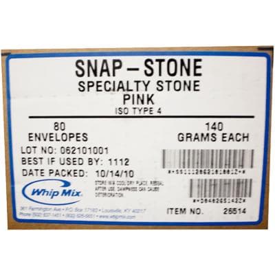 Whip Mix Snap-Stone Fast-Setting Type IV Dental Stone, Pink, 140g Envelopes, 80/Pack, #26514 thumbnail 12