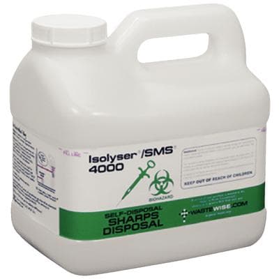 Isolyser SMS 4000 Sharps Self-Disposal System, 5.8 Liter (1.5 Gallon), White, SMS4000 thumbnail 13