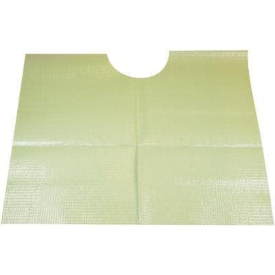 Tidi Products Contour Neck Patient Bib, 3-Ply Tissue with Poly Backing, Green, 18" x 22", 400/Case, 917902 thumbnail 5