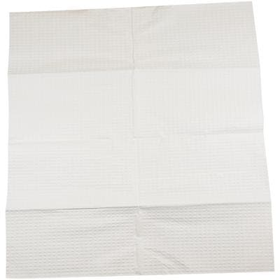 Tidi Products Poly-Back Patient Bibs/Towels, 3-Ply Tissue with 1-Ply Poly Backing, Waffle Embossed, 17" x 18", White, 500/Case, 917411 thumbnail 8