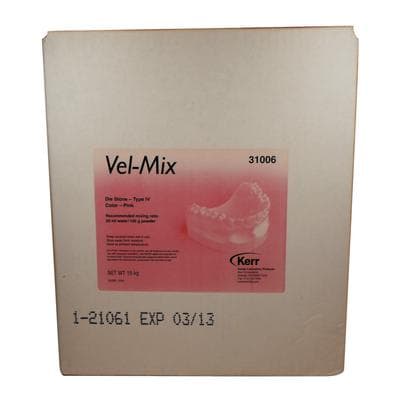 Kerr Vel-Mix Die Stone, Type IV High Strength, Pink, 33 lb/Box, #31006 thumbnail 4
