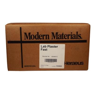 Kulzer Modern Materials Lab Plaster, Fast Set, White, 25 lb Carton, 50048512 thumbnail 13