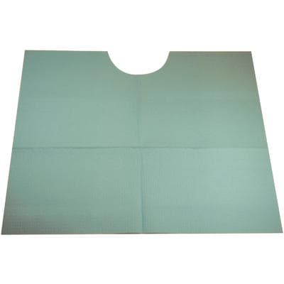 Tidi Products Ultimate Contour Neck Patient Bib, 3-Ply Tissue with Poly-Back, Blue, 18" x 22", 400/Case, 917903 thumbnail 12