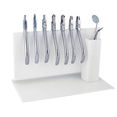 Patterson® Pliers Rack, White, Plastic, 5-1/2" x 9" x 4-3/4", 1/Pkg - Patterson® Pliers Racks, White - Patterson® Pliers Racks, White - Image 1