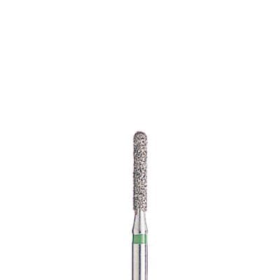 BluWhite Diamond™ Bur FG582C, Coarse, Straight Cylinder, Friction Grip, 1.4 mm Diameter, 7.5 mm Length, Green Ring, 5/Pkg thumbnail 2