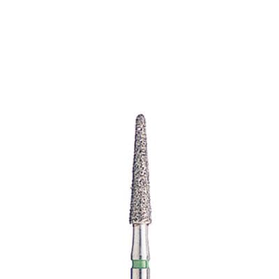 BluWhite Diamond™ Bur FG #776C, Coarse, Green Ring, Cone Taper Round End, 1.8 mm Diameter, 8.8 mm Length, 5/Pkg thumbnail 3