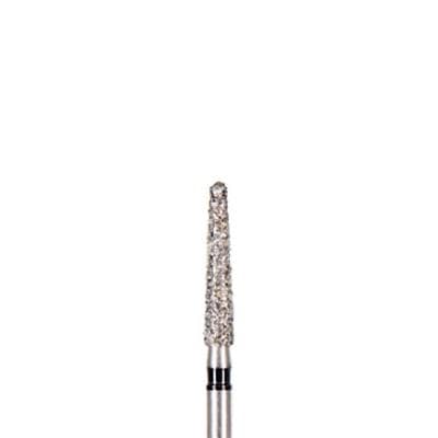 BluWhite Diamond™ Bur, FG, Fine, Red Ring, Cone Taper Round End, #765F, 1.8 mm Diameter, 9.8 mm Length, 5/Pkg thumbnail 2