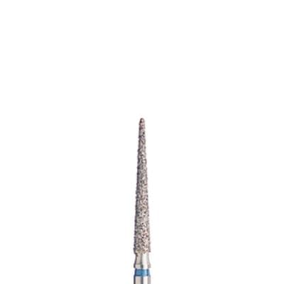 BluWhite Diamond™ Bur FG #757R, Regular Grit, Round End Taper, Blue Ring, Friction Grip, 1.6 mm Diameter, 12.2 mm Length, 5/Pkg thumbnail 3