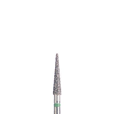 BluWhite Diamond™ Bur, FG, Needle, Coarse, Green Ring, #743C, 2.1 mm Diameter, 9.9 mm Length, 5/Pkg thumbnail 2