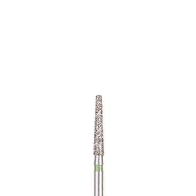 BluWhite Diamond™ Bur, FG, Fine Grit, Red Ring, Cone Taper Flat End, #760F, 1.8 mm Diameter, 9.8 mm Length, 5/Pkg - BluWhite Diamond™ Burs – FG, Fine, Red, Cone, Taper Flat End, 5/Pkg - # 760F, 1.8 mm Diameter, 9.8 mm Length - Image 1