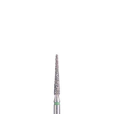 BluWhite Diamond™ Bur FG 703C, Coarse, Green Ring, Cone Taper Flat End, 1.4 mm Diameter, 9.8 mm Length, 5/Pkg thumbnail 3