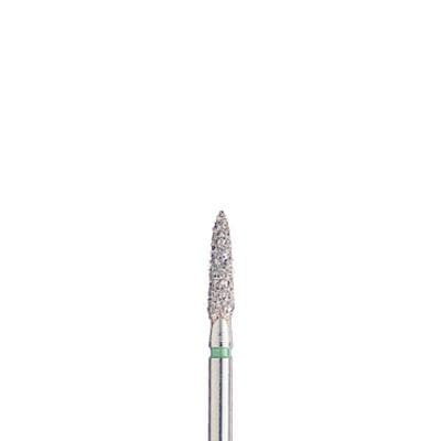 BluWhite Diamond™ Bur, FGSS, Flame, Regular Grit, Blue Ring, #250R, 1.8 mm Diameter, 6.4 mm Length, 5/Pkg - BluWhite Diamond™ Burs – FGSS, Flame, 5/Pkg - Regular, Blue, # 250R, 1.8 mm Diameter, 6.4 mm Length - Image 1