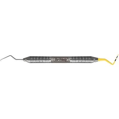 Hu-Friedy ColorVue Expro TU17 Double-Ended Explorer/Probe Handle, #6 Satin Steel, XPTU17/PH6 thumbnail 11