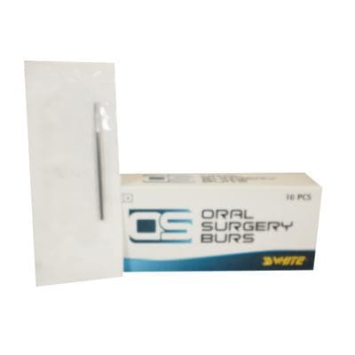 SS White #1703L Oral Surgery Carbide Bur, Round End Tapered Fissure Cross Cut, HP Shank #5, 59 mm Length, 2.1 mm Diameter, Sterile, 10/Pkg thumbnail 9