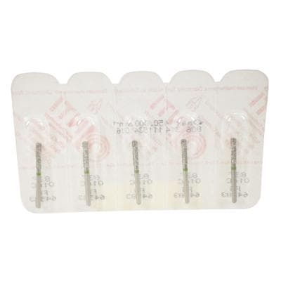 NTI Diamond Bur, FG, Cylinder Flat End, #C837, 1.6 mm Diameter, 8.0 mm Length, Coarse, Green Ring, 5/Pk, C837-016 thumbnail 9