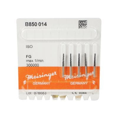 Meisinger Black Cobra Diamond Bur, Friction Grip, Super Coarse, Round End Taper, B850-014-FG, 1.4 mm, 5/Pk thumbnail 9