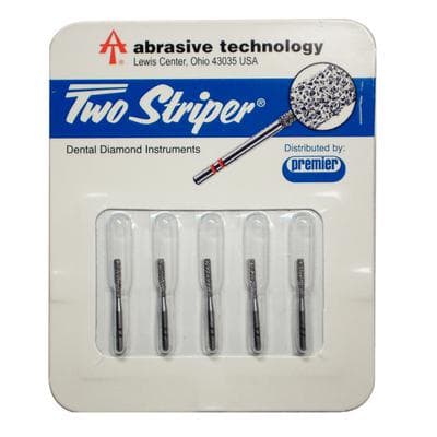 Two Striper ShortCut Diamond Bur, FGSS, Flat-End Cylinder, 515.7 S, 1.2 mm, Coarse, Green, 5/Pk, 2015910 thumbnail 10